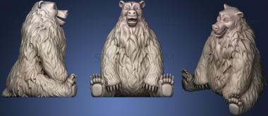 3D мадэль Балу (Счастливый медведь) (STL)